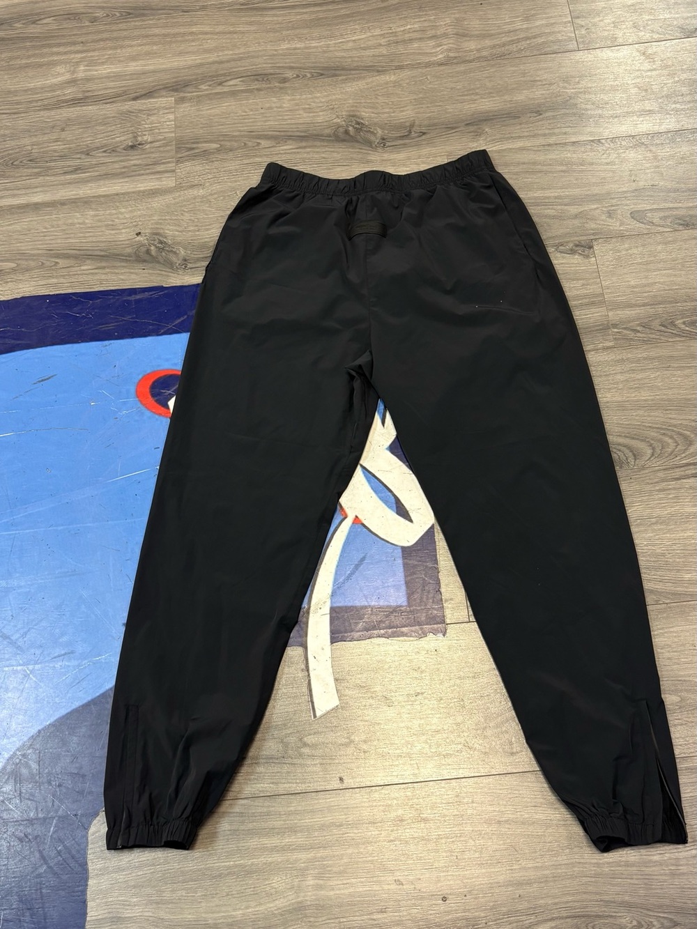 Black essentials nylon Jogger Pants
